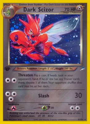 Dark Scizor from Neo Destiny