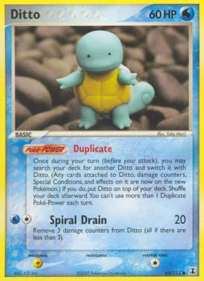 Ditto - 64/113 (Squirtle) from EX Delta Species