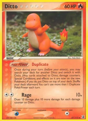 Ditto - 037/113 (Charmander) from EX Delta Species
