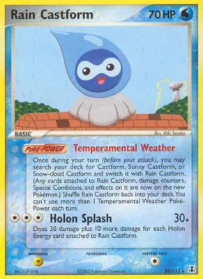 Rain Castform from EX Delta Species