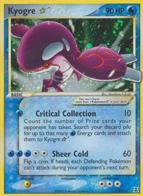 Kyogre Star from EX Delta Species