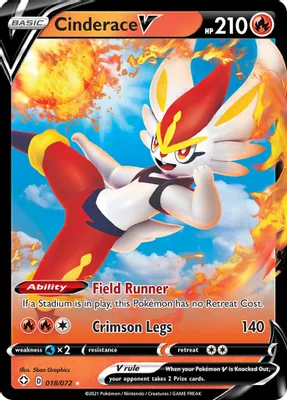 Cinderace V from Shining Fates