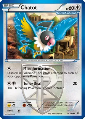 Chatot (Team Plasma) from Plasma Blast