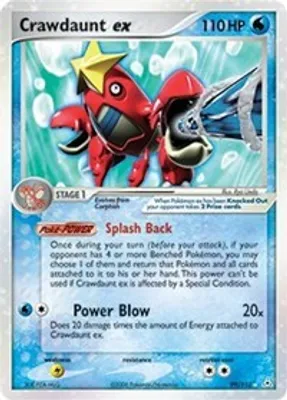 Crawdaunt ex from EX Holon Phantoms