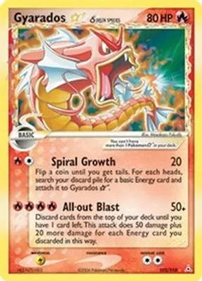 Gyarados Star (Delta Species) from EX Holon Phantoms