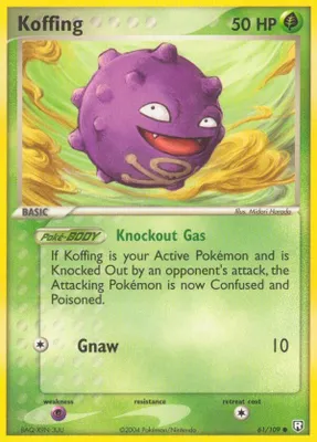 Koffing from EX Team Rocket Returns