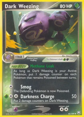 Dark Weezing from EX Team Rocket Returns