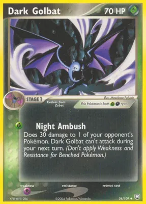 Dark Golbat from EX Team Rocket Returns