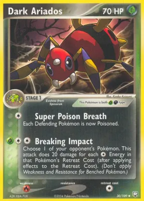 Dark Ariados from EX Team Rocket Returns