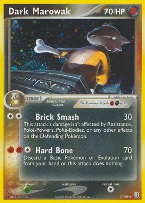 Dark Marowak from EX Team Rocket Returns