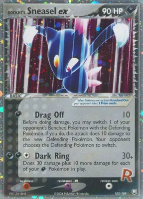 Rocket's Sneasel ex from EX Team Rocket Returns