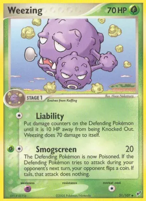 Weezing from EX Deoxys
