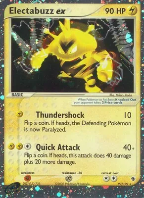 Electabuzz ex from EX Ruby and Sapphire