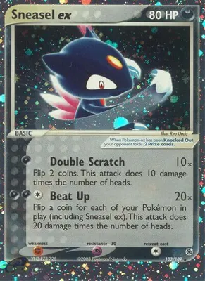 Sneasel ex from EX Ruby and Sapphire