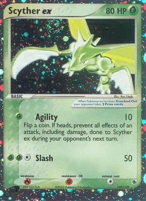 Scyther ex from EX Ruby and Sapphire