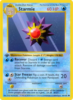 Starmie from Base Set (Shadowless)