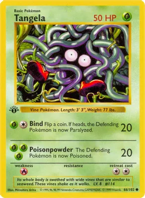 Tangela from Base Set (Shadowless)