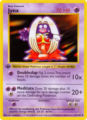 Jynx from Base Set (Shadowless)
