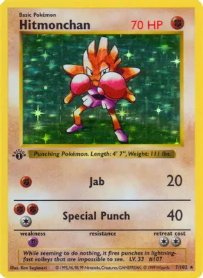 Hitmonchan from Base Set (Shadowless)