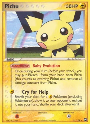 Pichu from EX Power Keepers