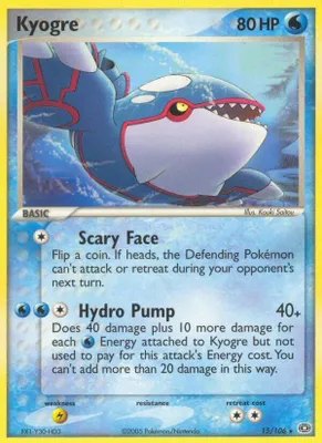 Kyogre - 015/106 from EX Emerald