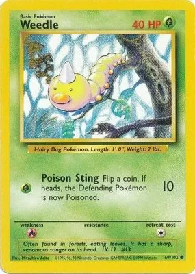 Weedle from Base Set