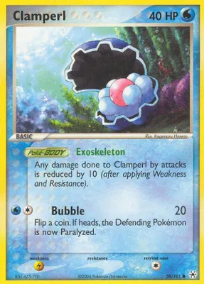 Clamperl from EX Hidden Legends