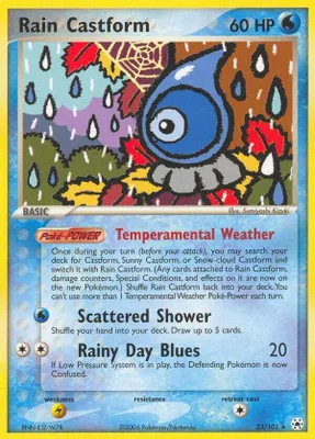 Rain Castform from EX Hidden Legends