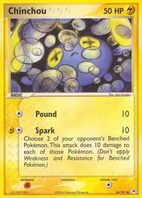 Chinchou - 56/101 from EX Hidden Legends