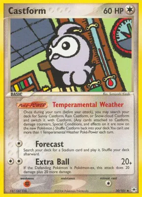 Castform from EX Hidden Legends
