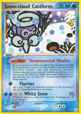 Snow-cloud Castform from EX Hidden Legends