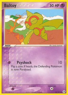 Baltoy - 52/101 from EX Hidden Legends