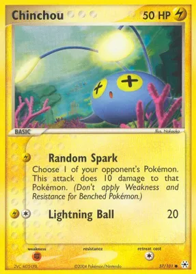 Chinchou - 57/101 from EX Hidden Legends