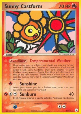 Sunny Castform from EX Hidden Legends