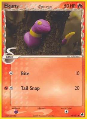 Ekans (Delta Species) from EX Dragon Frontiers