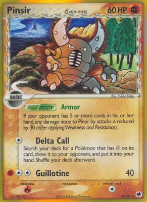 Pinsir (Delta Species) from EX Dragon Frontiers
