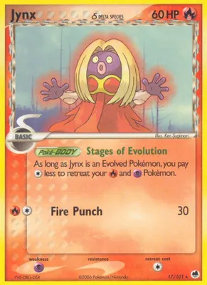 Jynx (Delta Species) from EX Dragon Frontiers