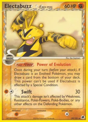Electabuzz (Delta Species) from EX Dragon Frontiers