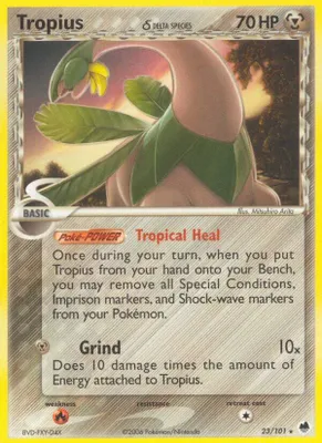 Tropius (Delta Species) from EX Dragon Frontiers