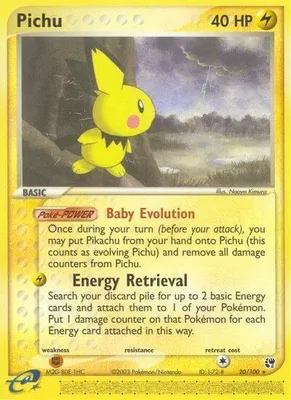 Pichu from EX Sandstorm