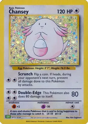 Chansey from Trading Card Game Classic