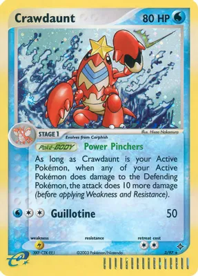 Crawdaunt - 3/97 from EX Dragon