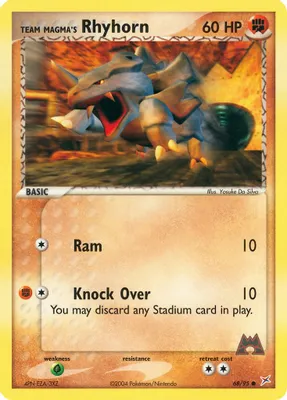 Team Magma's Rhyhorn - 68/95 from EX Team Magma vs Team Aqua