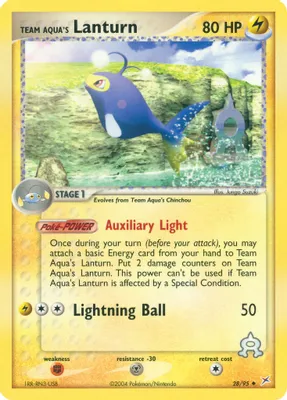 Team Aqua's Lanturn from EX Team Magma vs Team Aqua