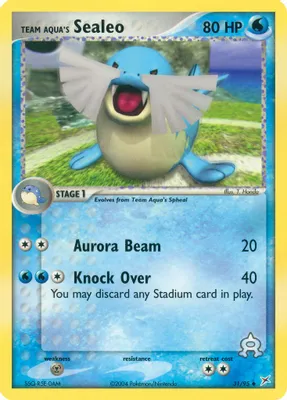 Team Aqua's Sealeo - 31/95 from EX Team Magma vs Team Aqua