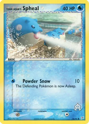 Team Aqua's Spheal - 56/95 from EX Team Magma vs Team Aqua