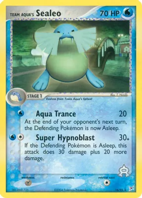 Team Aqua's Sealeo - 16/95 from EX Team Magma vs Team Aqua
