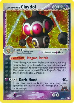 Team Magma's Claydol - 8/95 from EX Team Magma vs Team Aqua