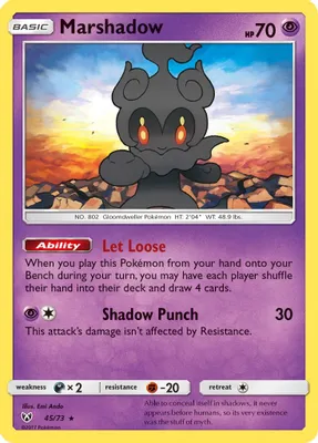 Marshadow from Shining Legends