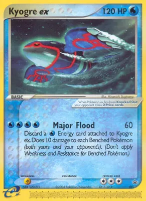 Kyogre ex - 001 (Nintendo Power Magazine) from Nintendo Promos